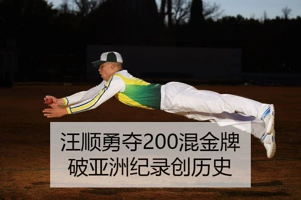汪顺勇夺200混金牌 破亚洲纪录创历史